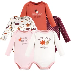 Hudson Baby Cotton Long-Sleeve Bodysuits, Fall