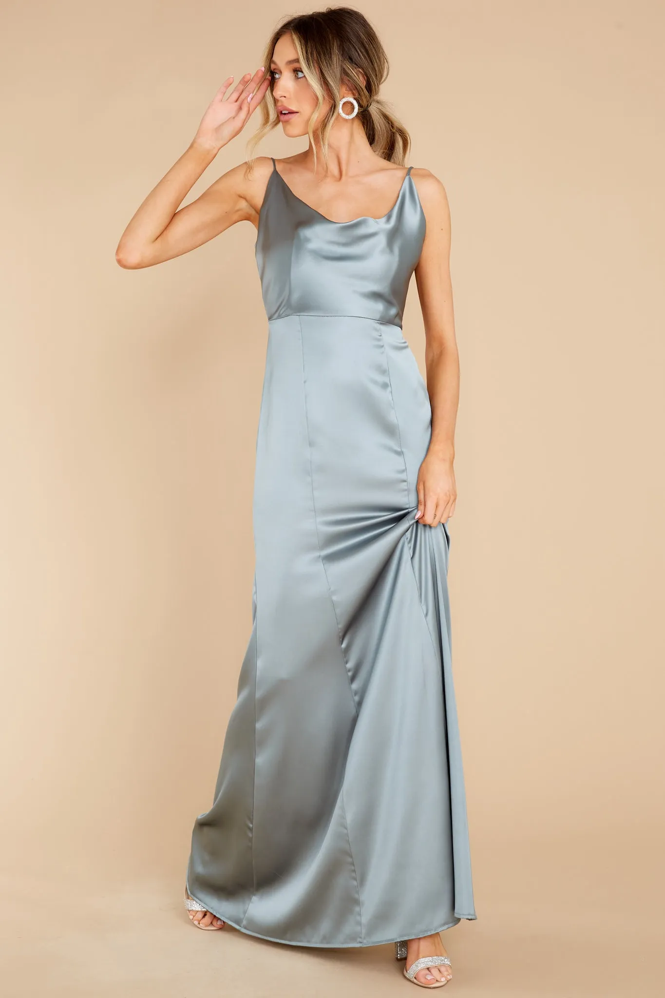 Inner Radiance Grey Maxi Dress