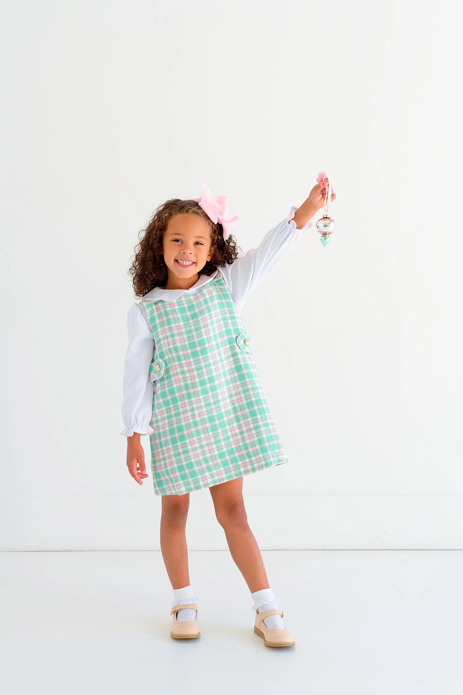 Janie Jumper - Putney Plaid with Palm Beach Pink