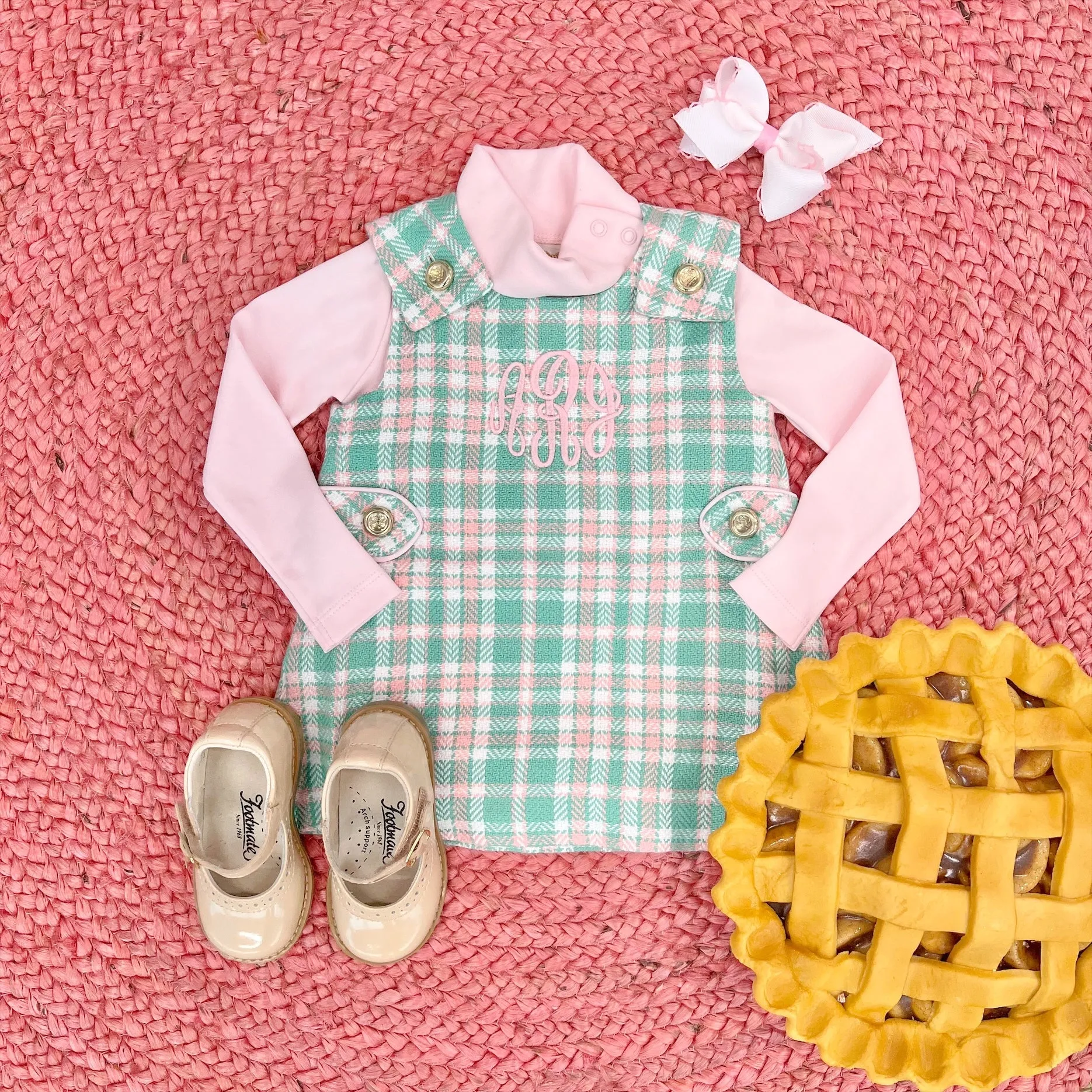 Janie Jumper - Putney Plaid with Palm Beach Pink