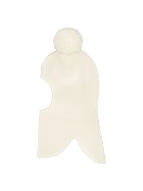 Kids' Pompom Balaclava Offwhite