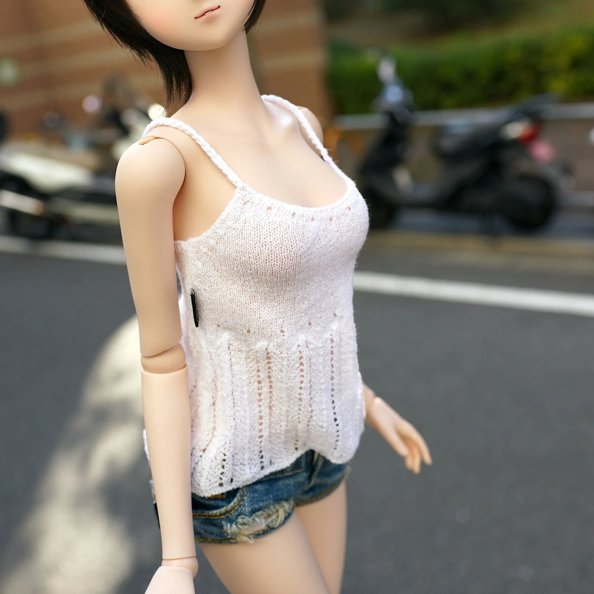 Knit Camisole (Pearl White)