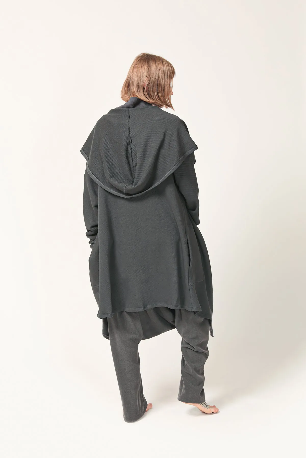 Long Hooded Cardigan for Women