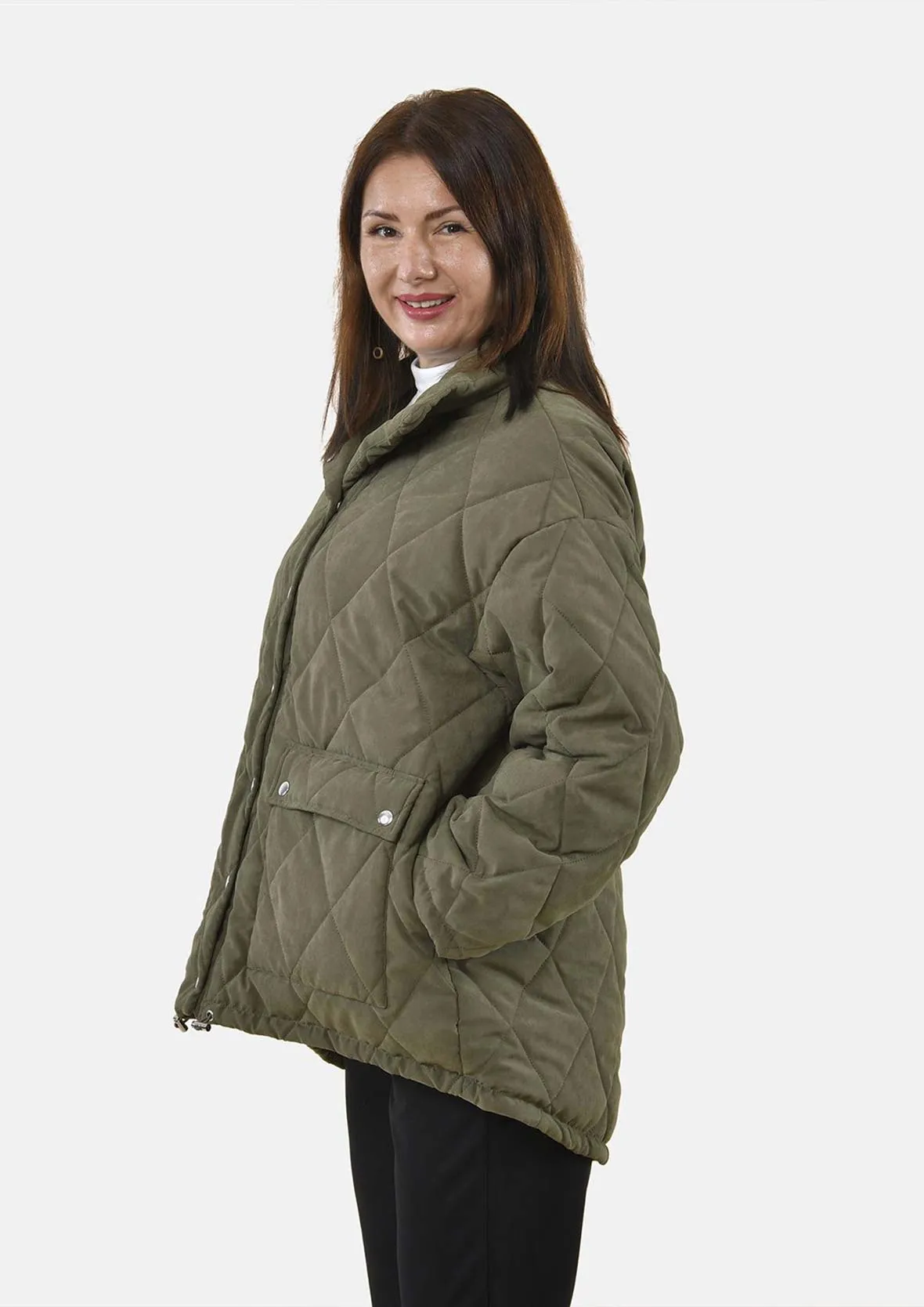 Long Sleeves Quilted Jacket