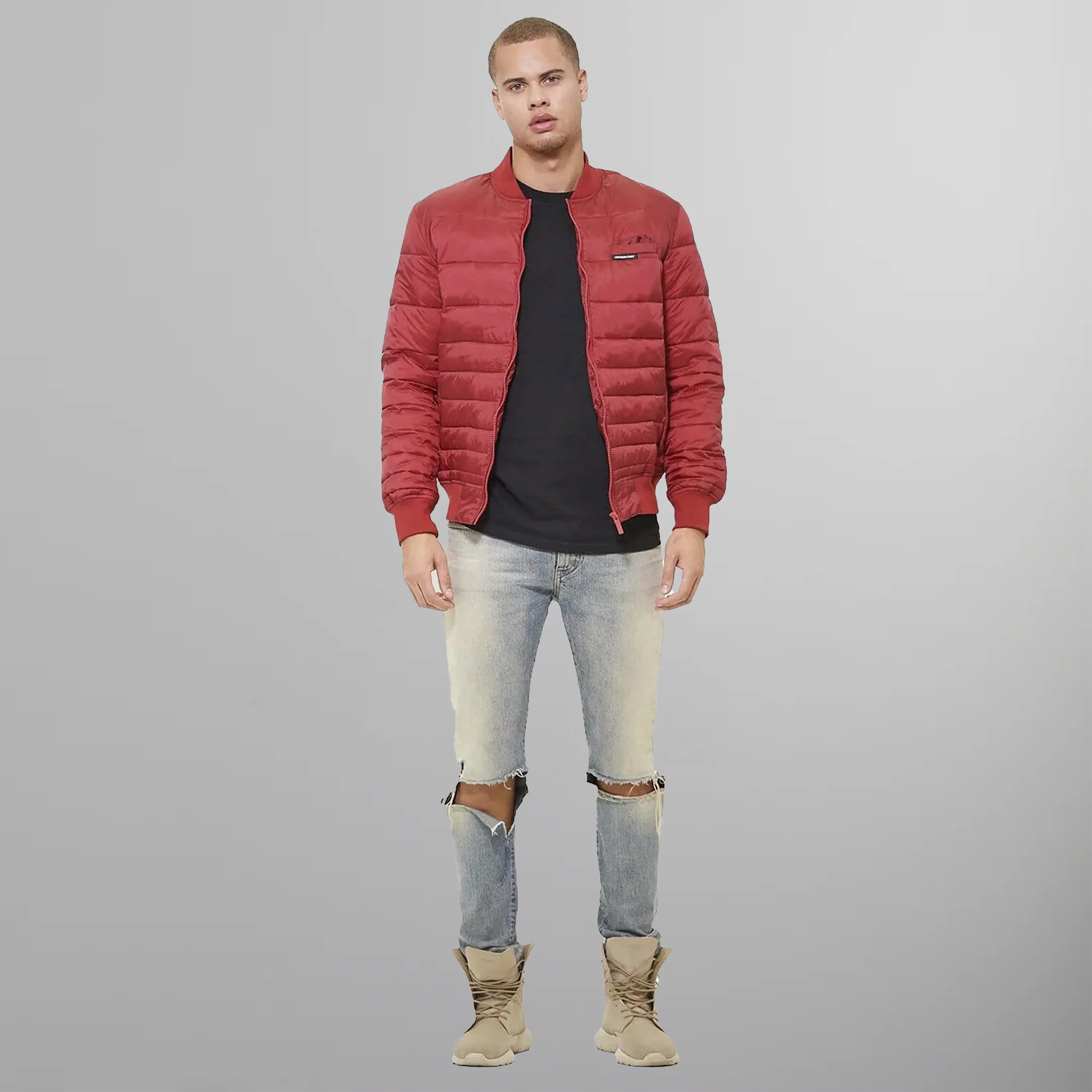 Men's Solid Puffer Jacket - FINAL SALE