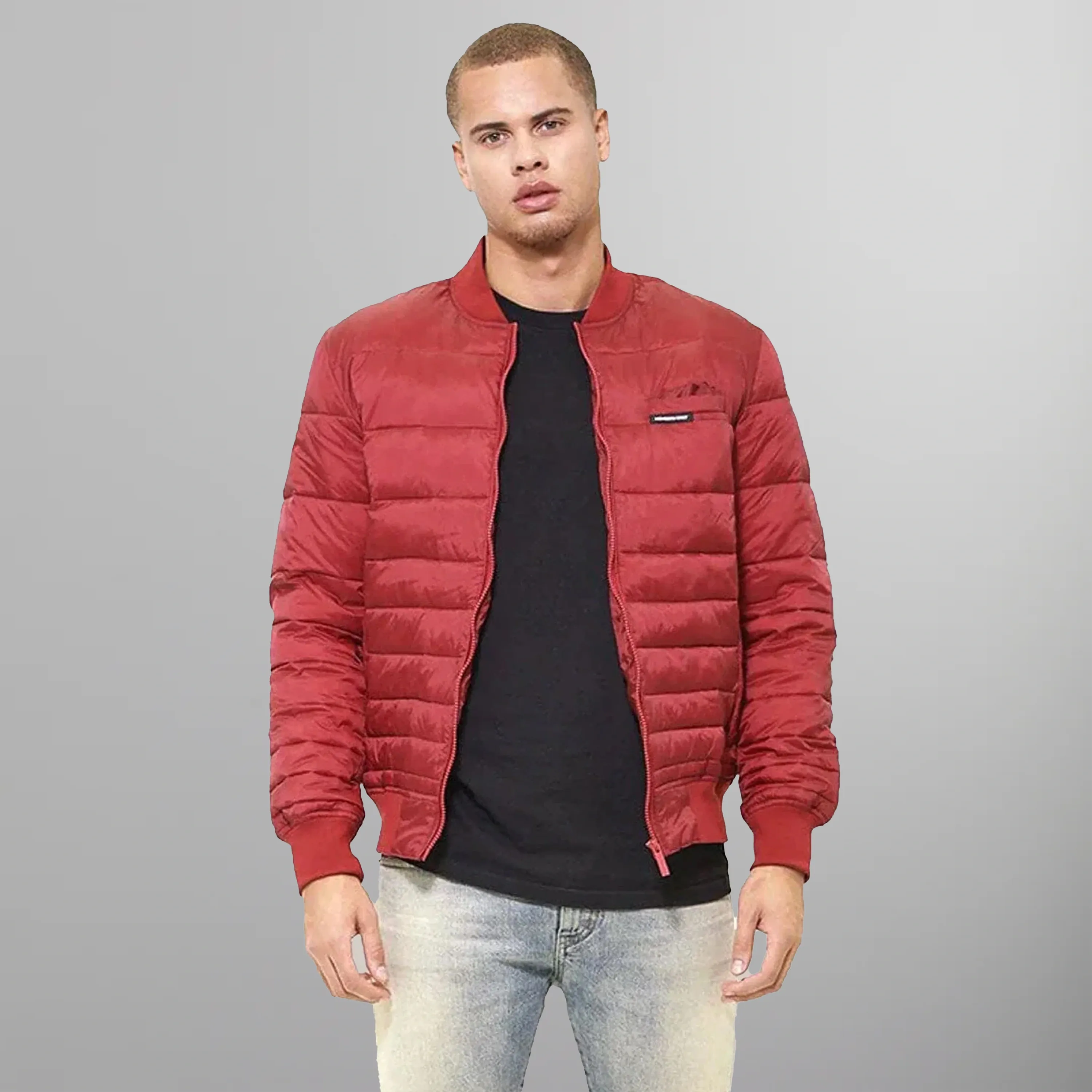 Men's Solid Puffer Jacket - FINAL SALE