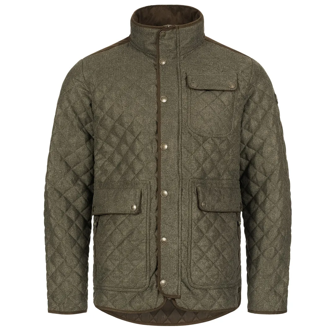 Miles Vintage Jacket - Olive Melange/Black by Blaser