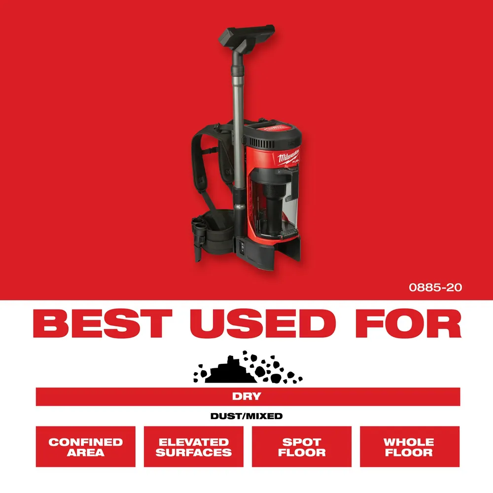 Milwaukee M18 Fuel 3-In-1 Backpack Vacuum