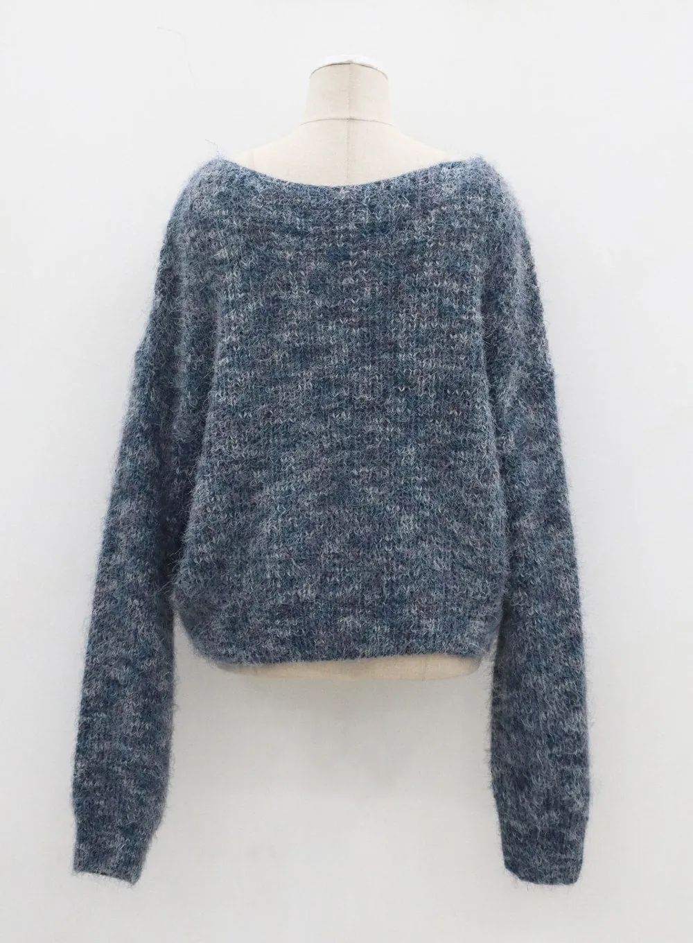 Mixed Color Scoop Neck Sweater CJ325