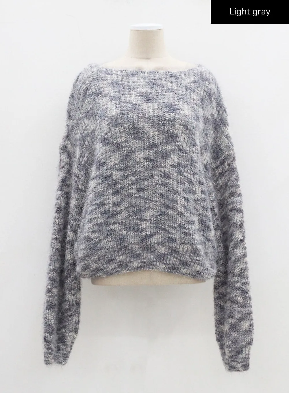 Mixed Color Scoop Neck Sweater CJ325