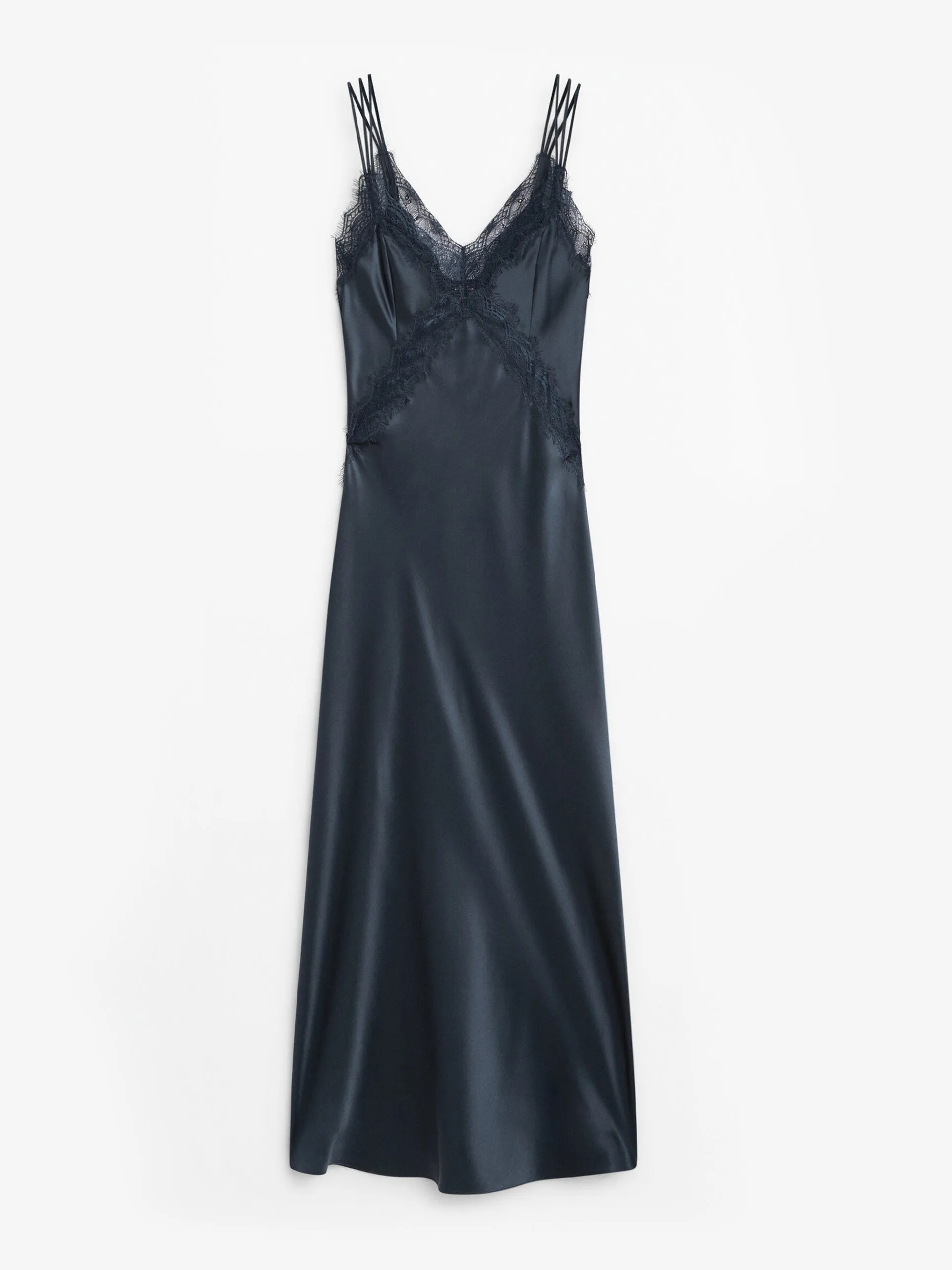 Navy slip dress