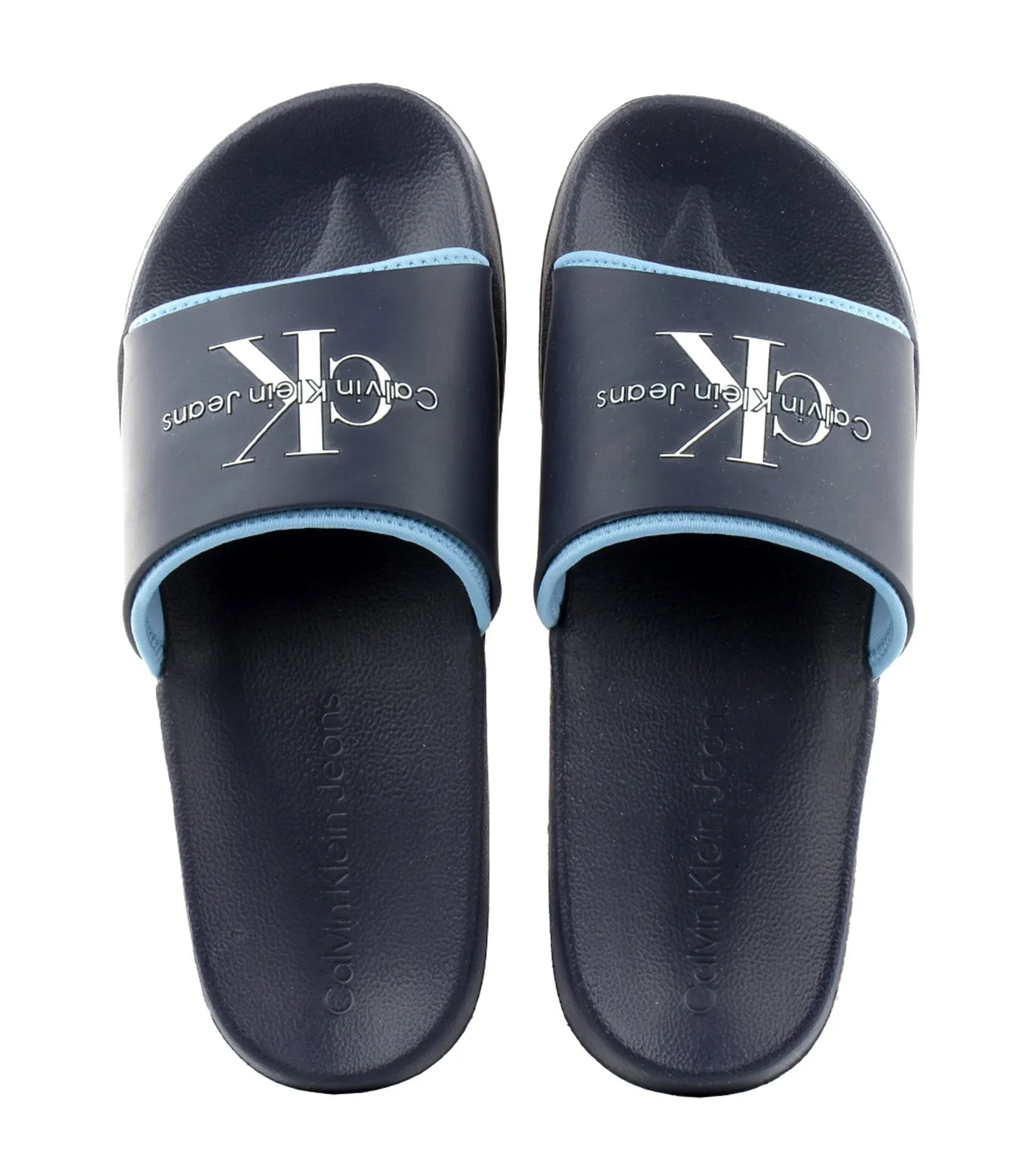 Norwich Monogram Slides Peacoat/Dusk Blue