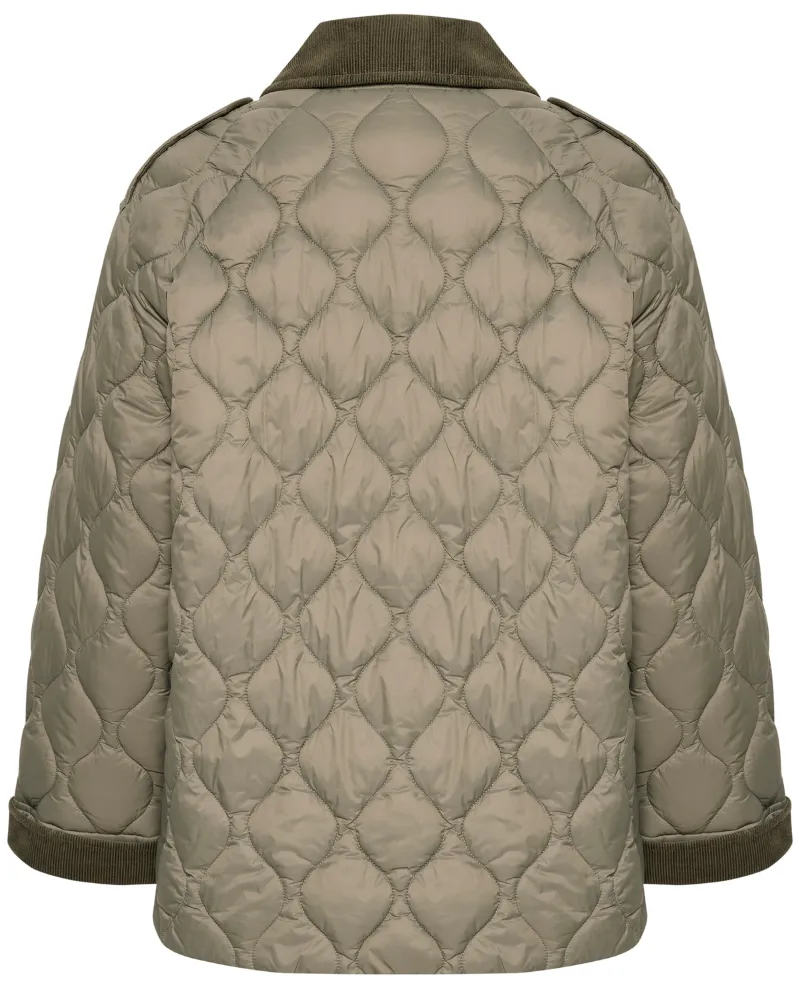 Part Two Laurana Smokey Olive Quilted Jacket