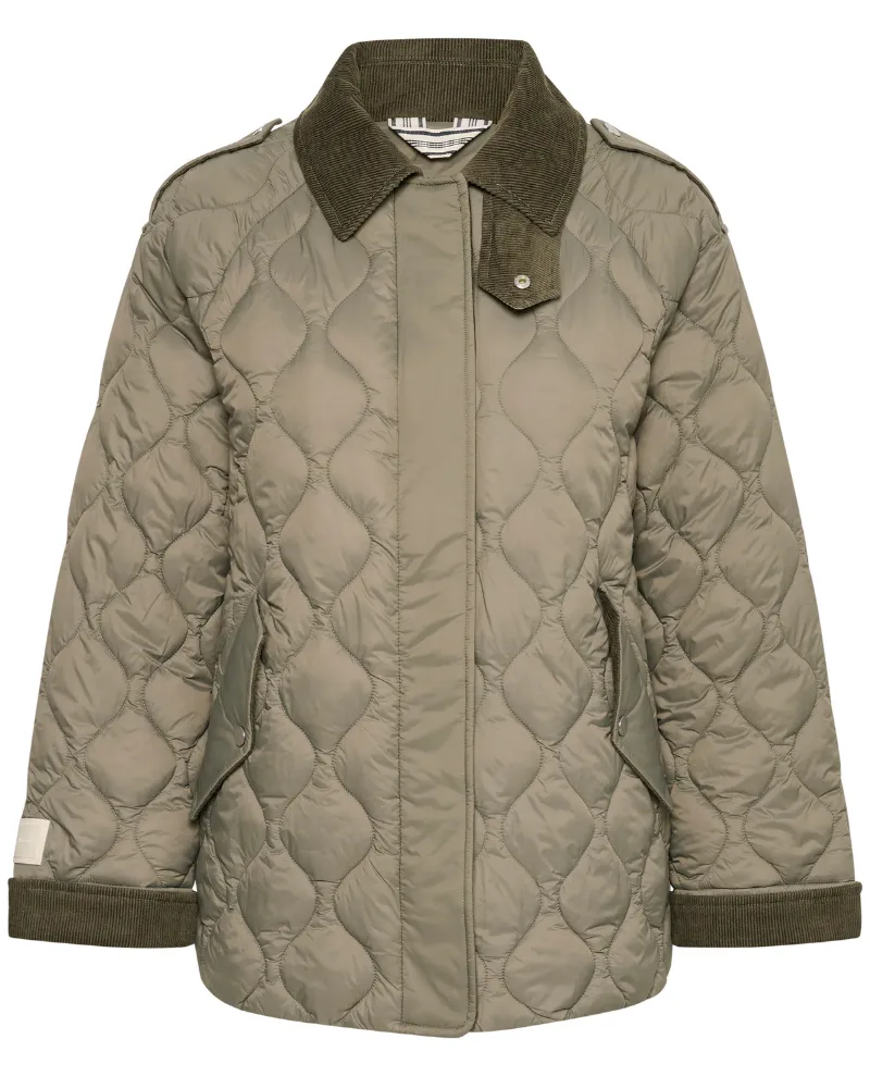 Part Two Laurana Smokey Olive Quilted Jacket