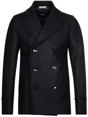 Peacoat With Double Breasted Closure Navy