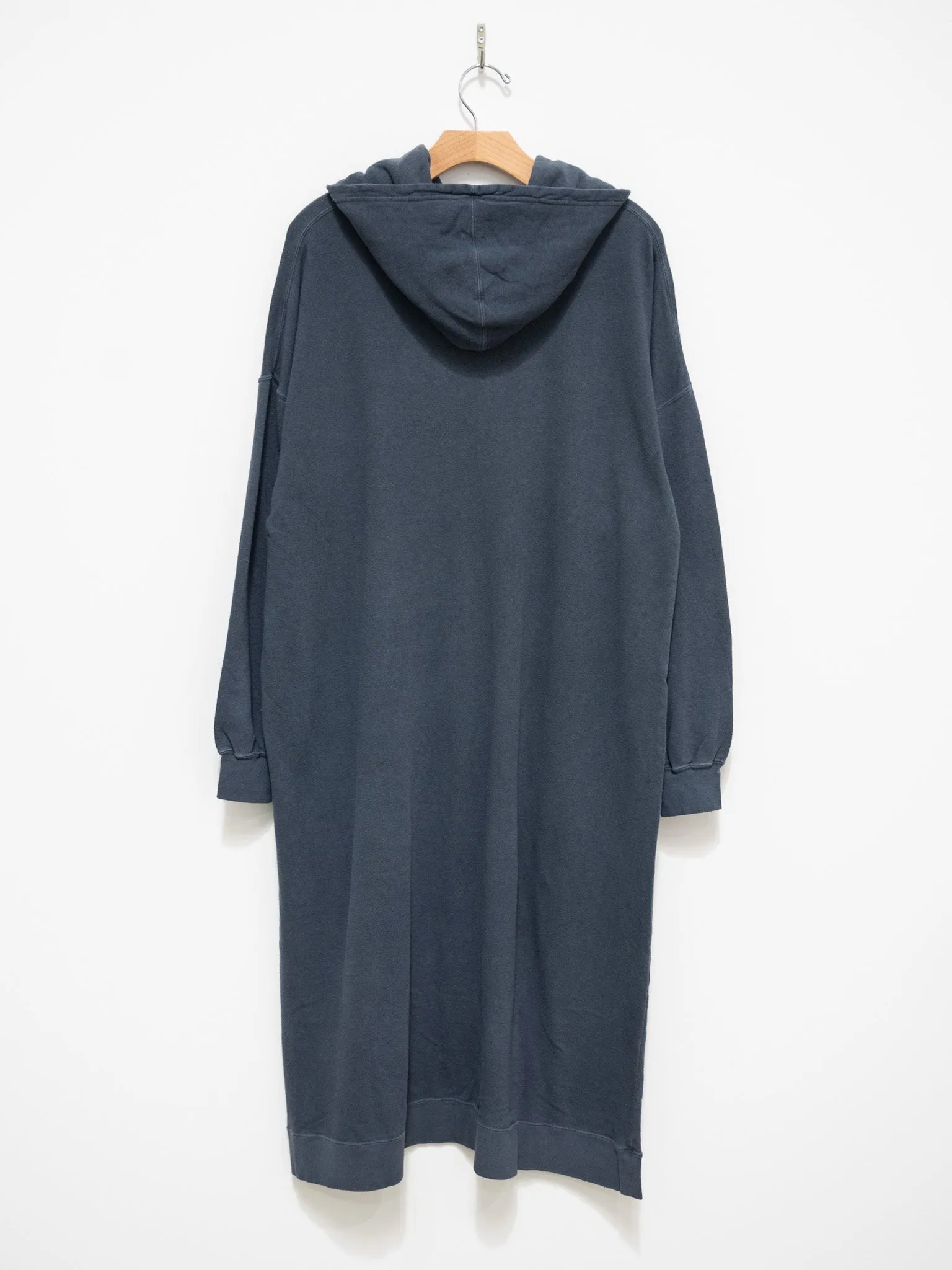 Pigment Dyed French Terry Hoodie Dress - Navy