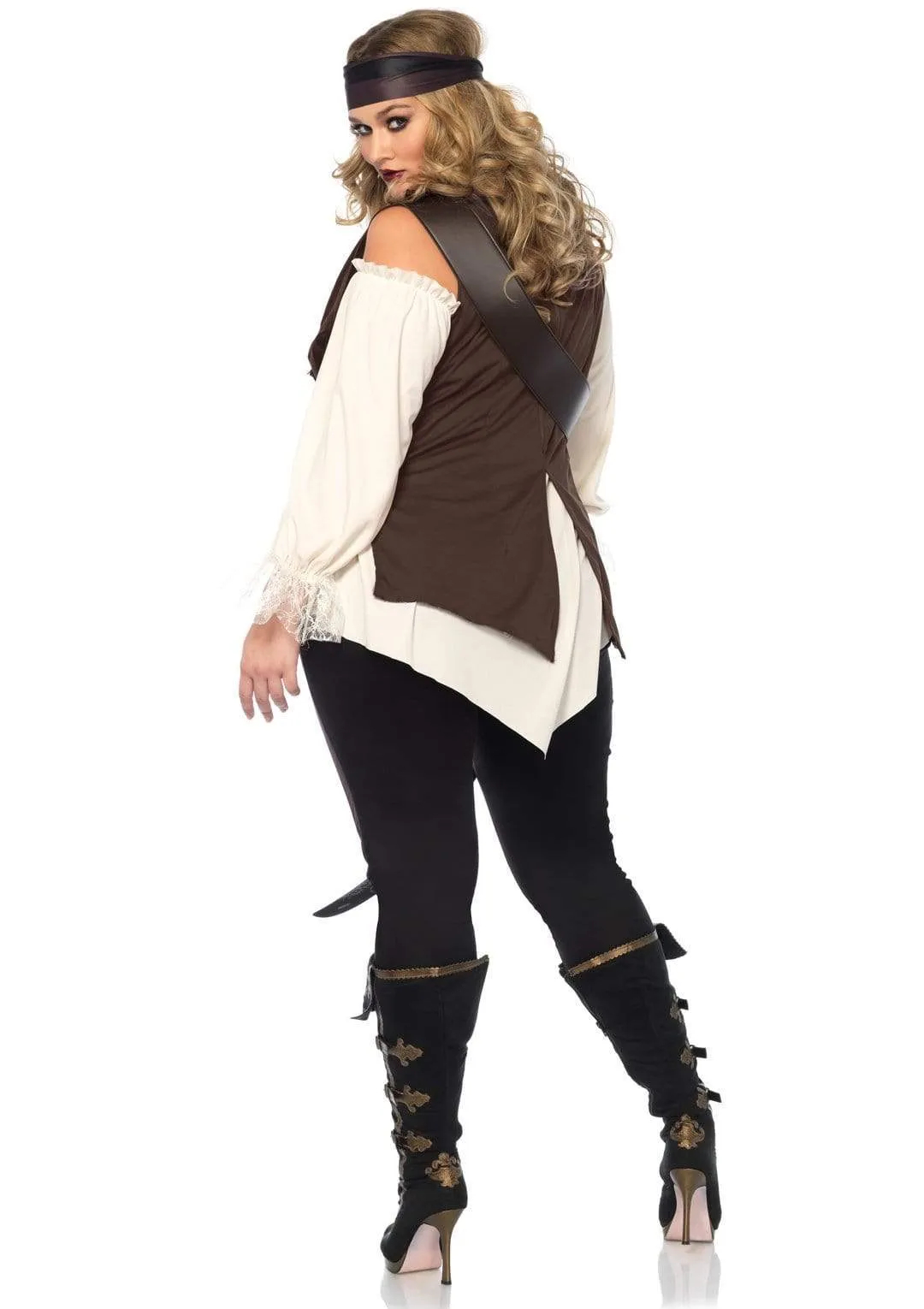 Pirate Captain Blackheart Ladies Plus Costume - Leg Avenue