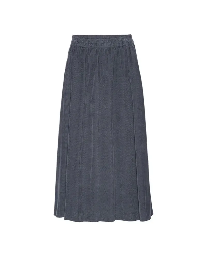 Project AJ117 Hailey Midnight Blue Cord Midi Skirt - UK8