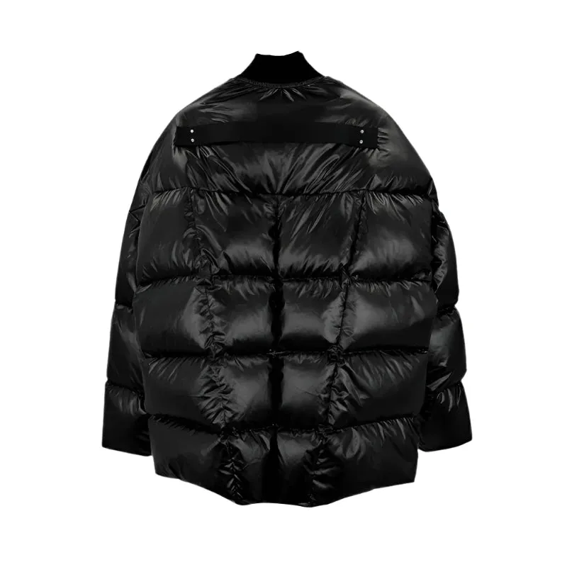 Puffer Ribbed Bomber Jacket