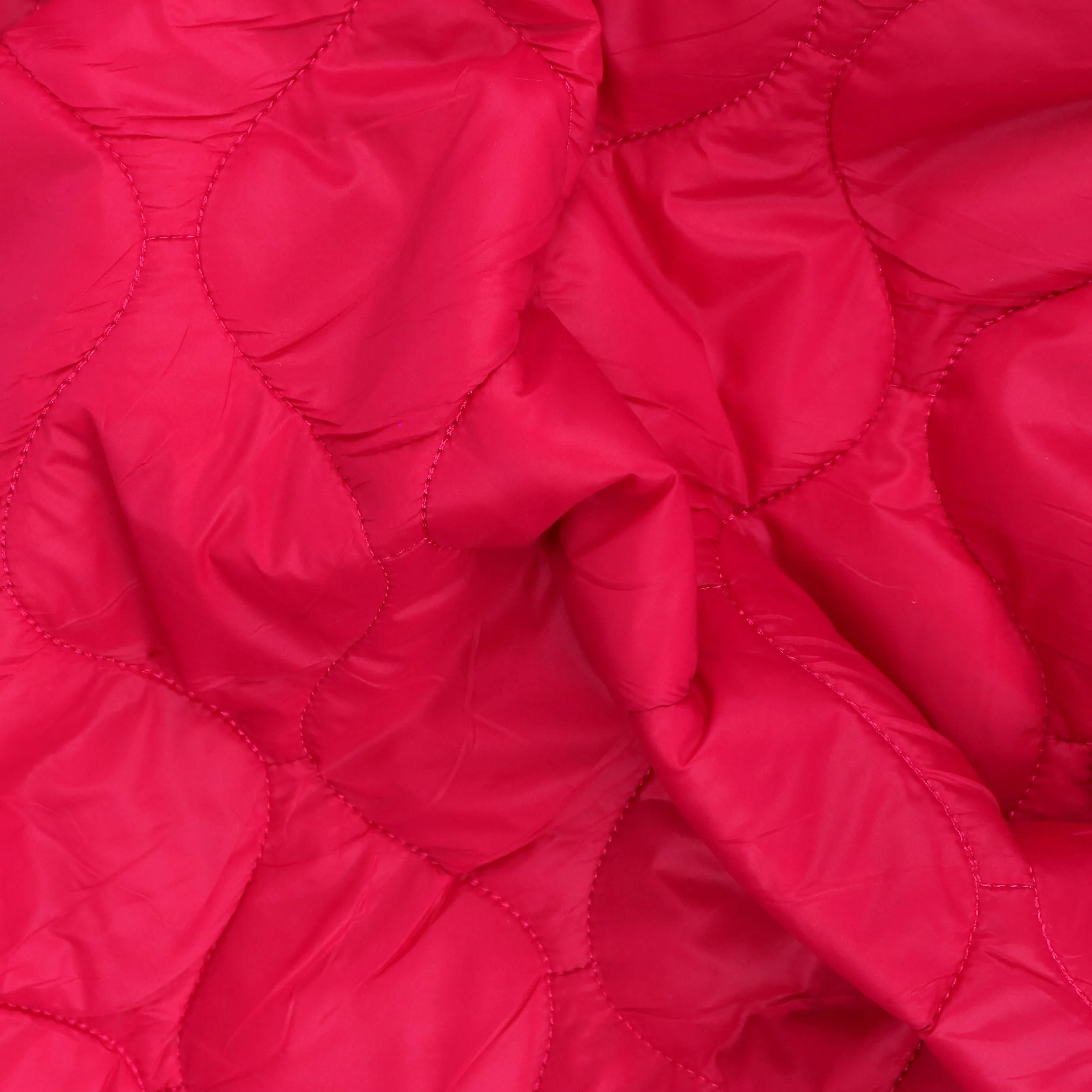 Quilted Coating - Hot Pink