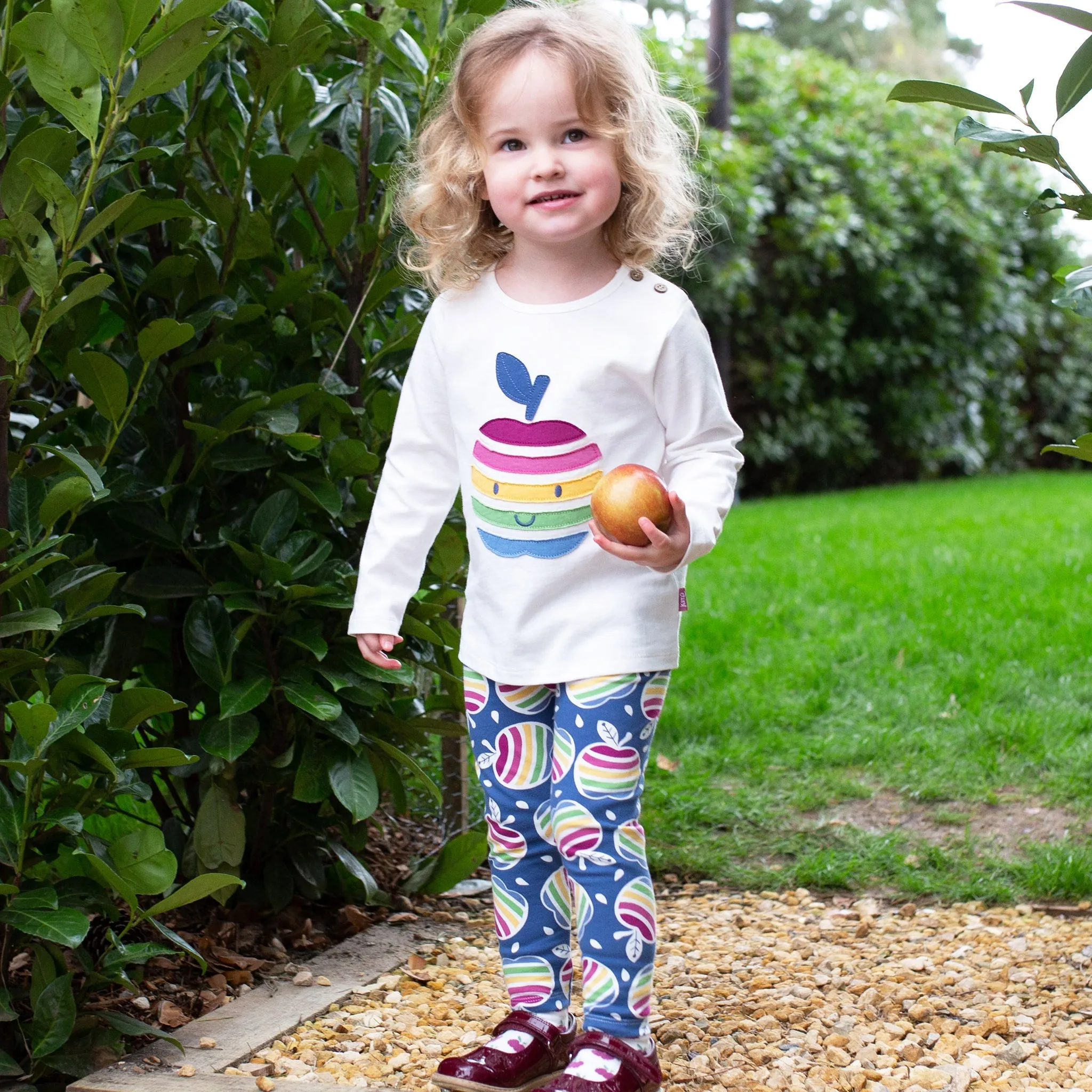 Rainbow apple leggings