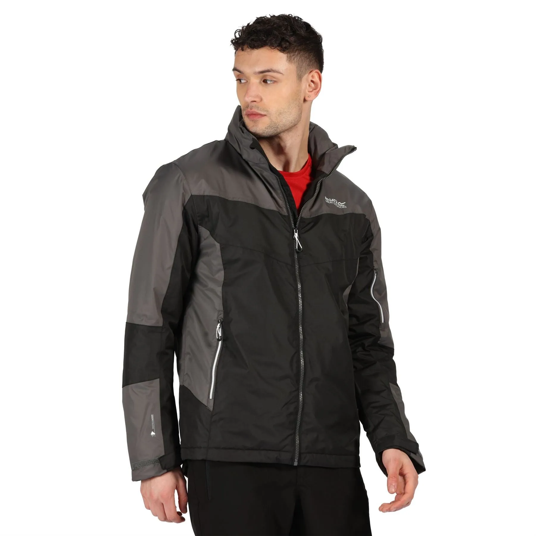 Regatta Mens Fincham Waterproof Insulated Hidden Hood Jacket