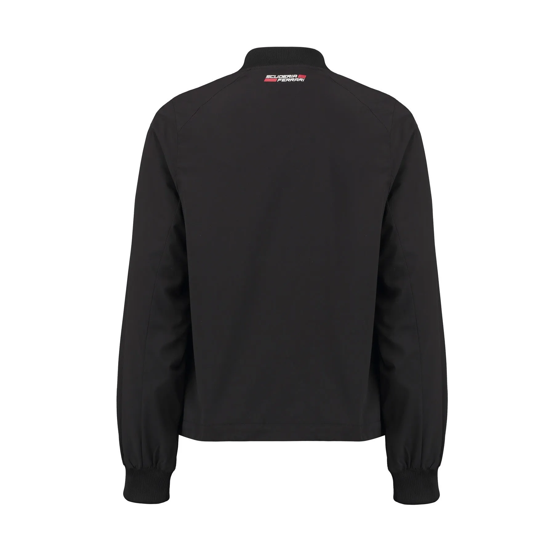 Scuderia Ferrari Bomber Long Sleeve Zip Up Jacket - Women - Black