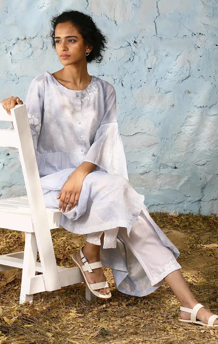 Shibori Tunic (With Slip) and Sheer Pants