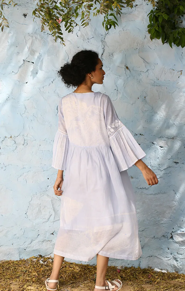 Shibori Tunic (With Slip) and Sheer Pants