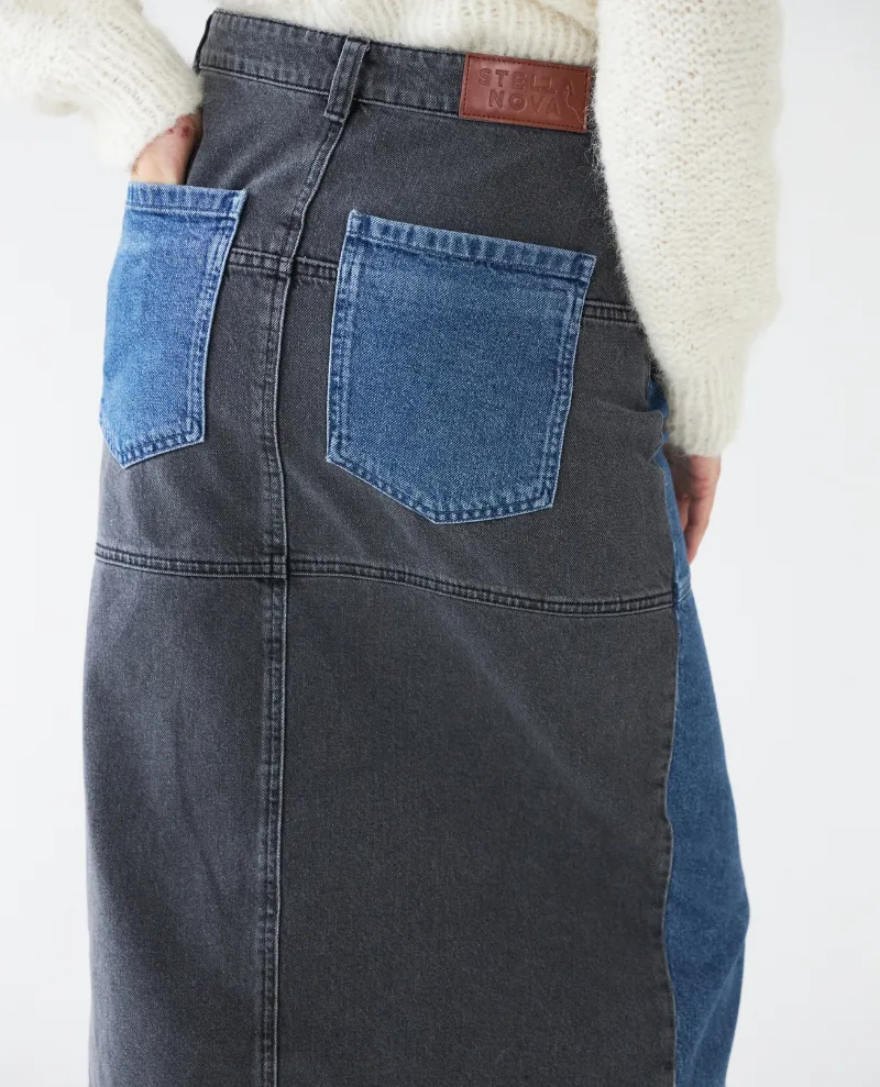 Stella Nova Dana Blue Denim Skirt