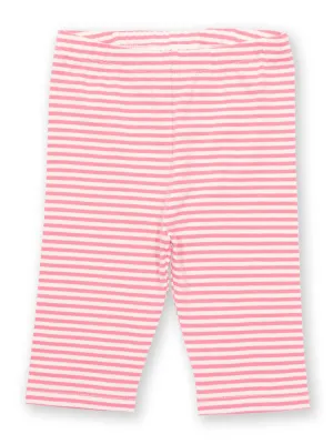 Stripy pedal pushers pink