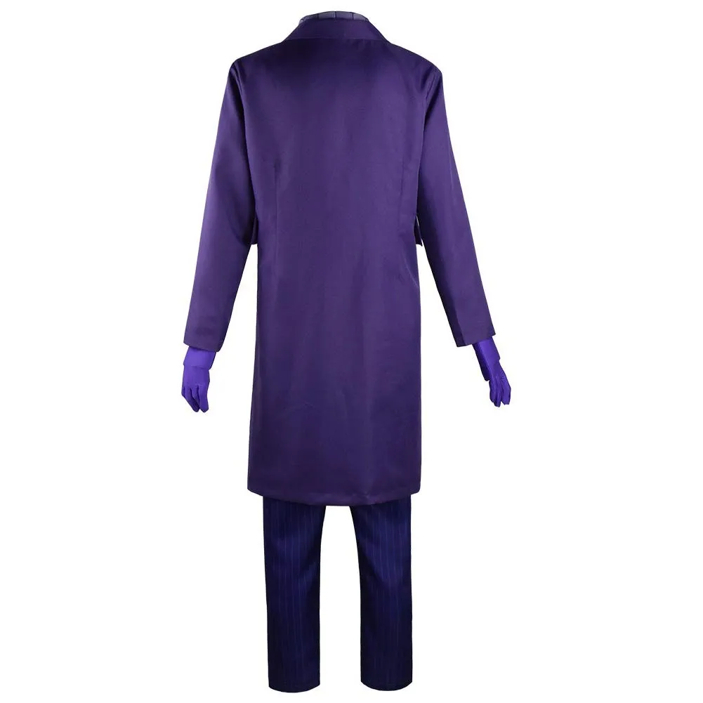 The Dark Knight Joker Cosplay Costume Outfits Halloween Carnival Suit