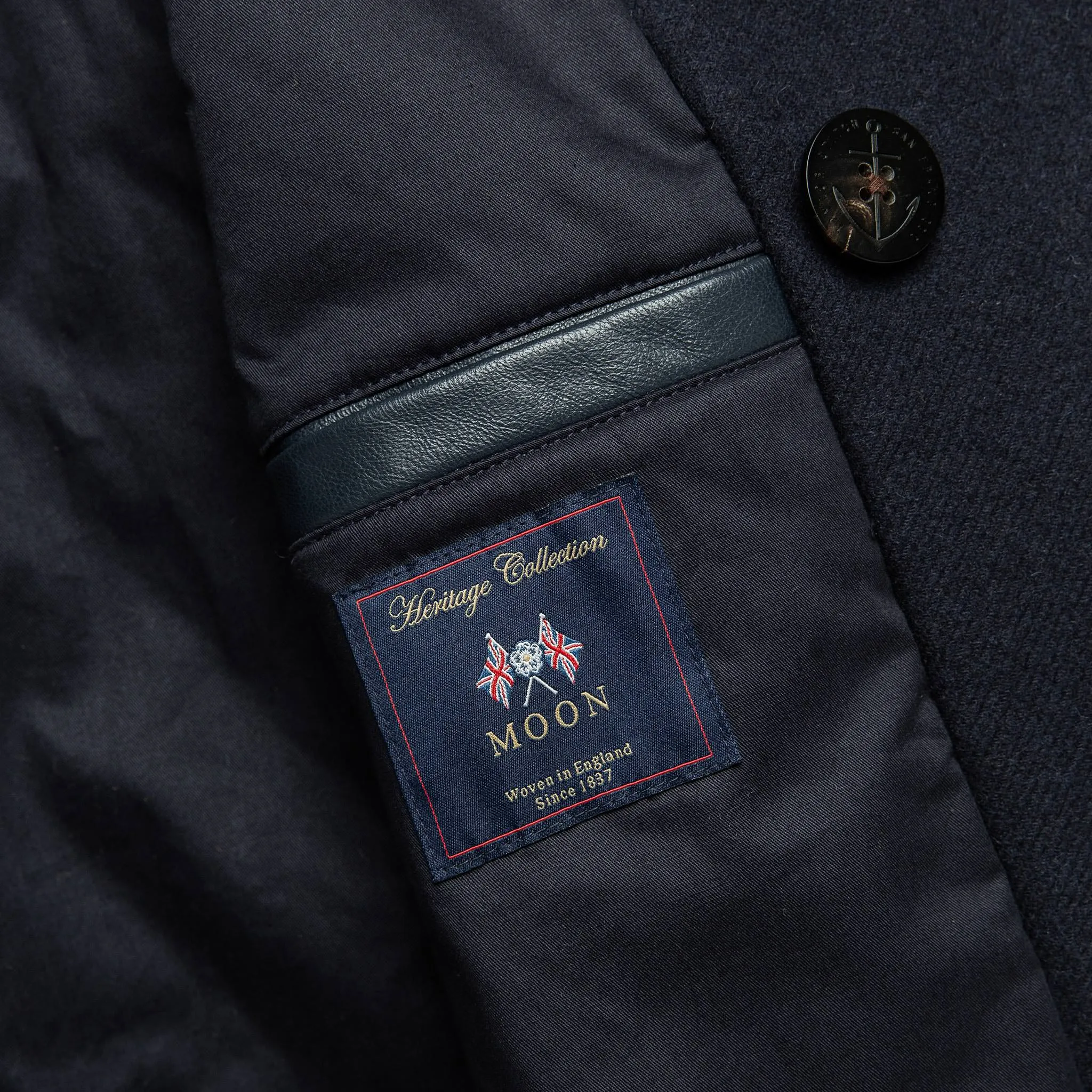 The Mendocino Peacoat in Navy Wool