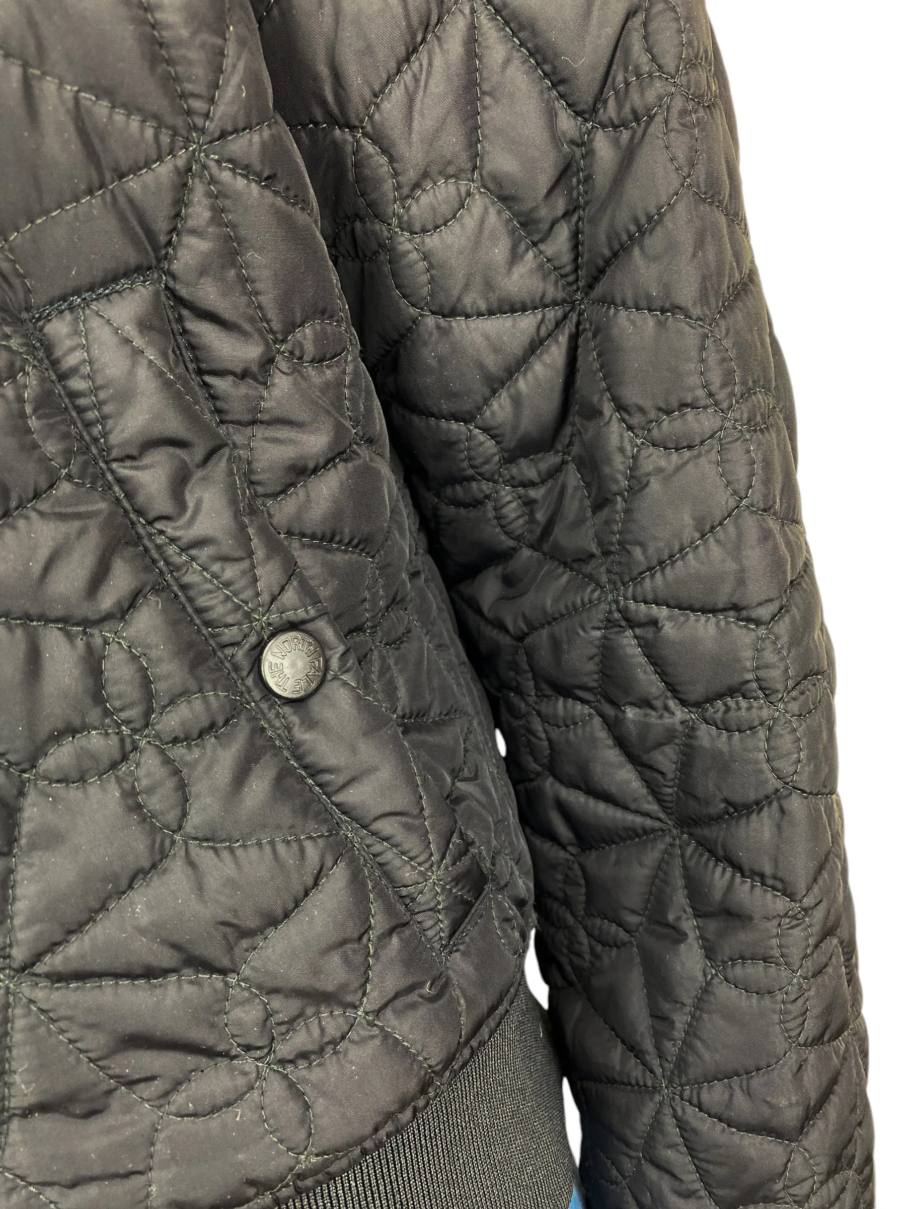 The North Face Women's Quilted Bomber Puffer Jacket Black Size M