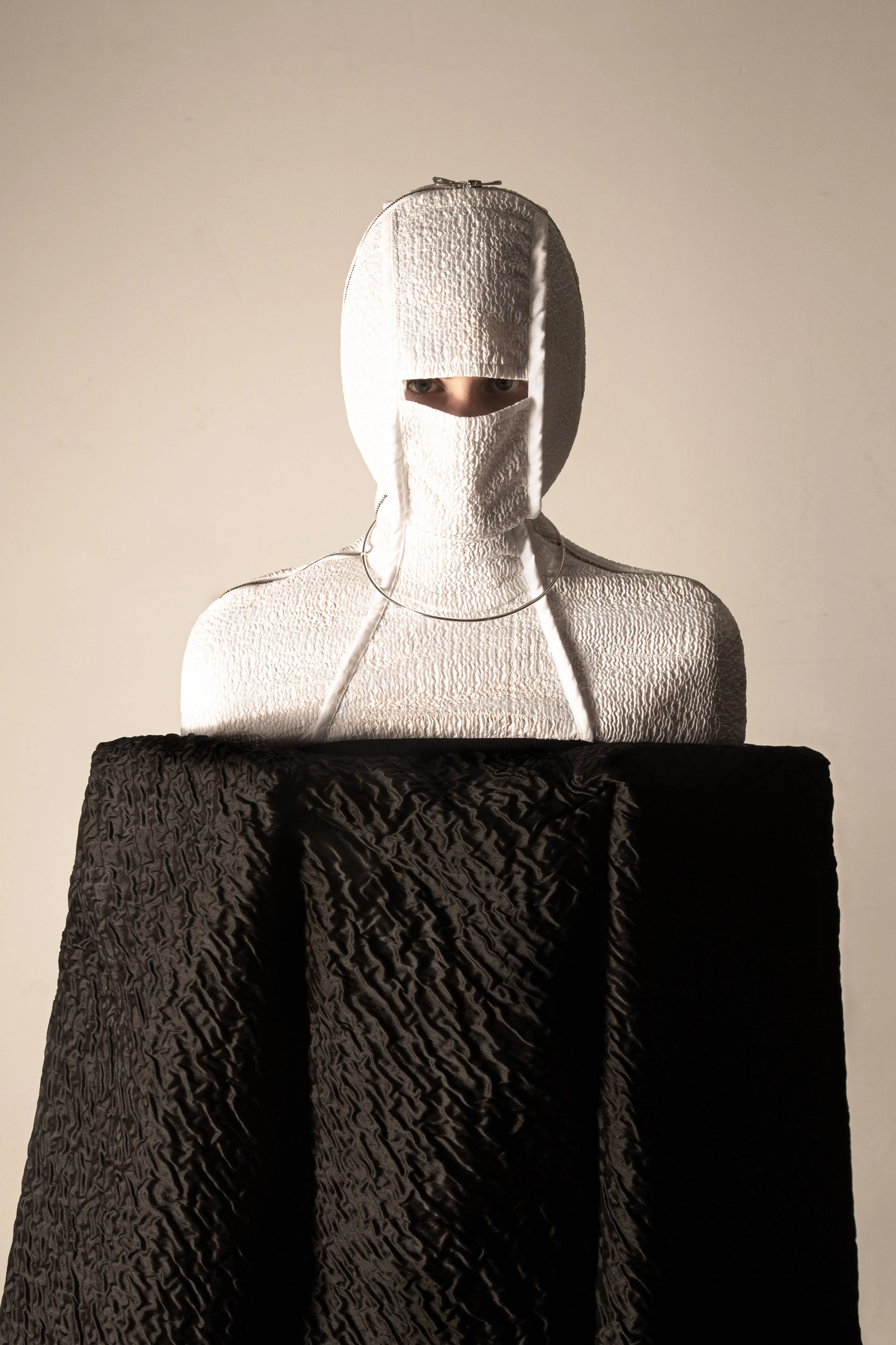 THESIS 3-way transforming piece: dress/hood