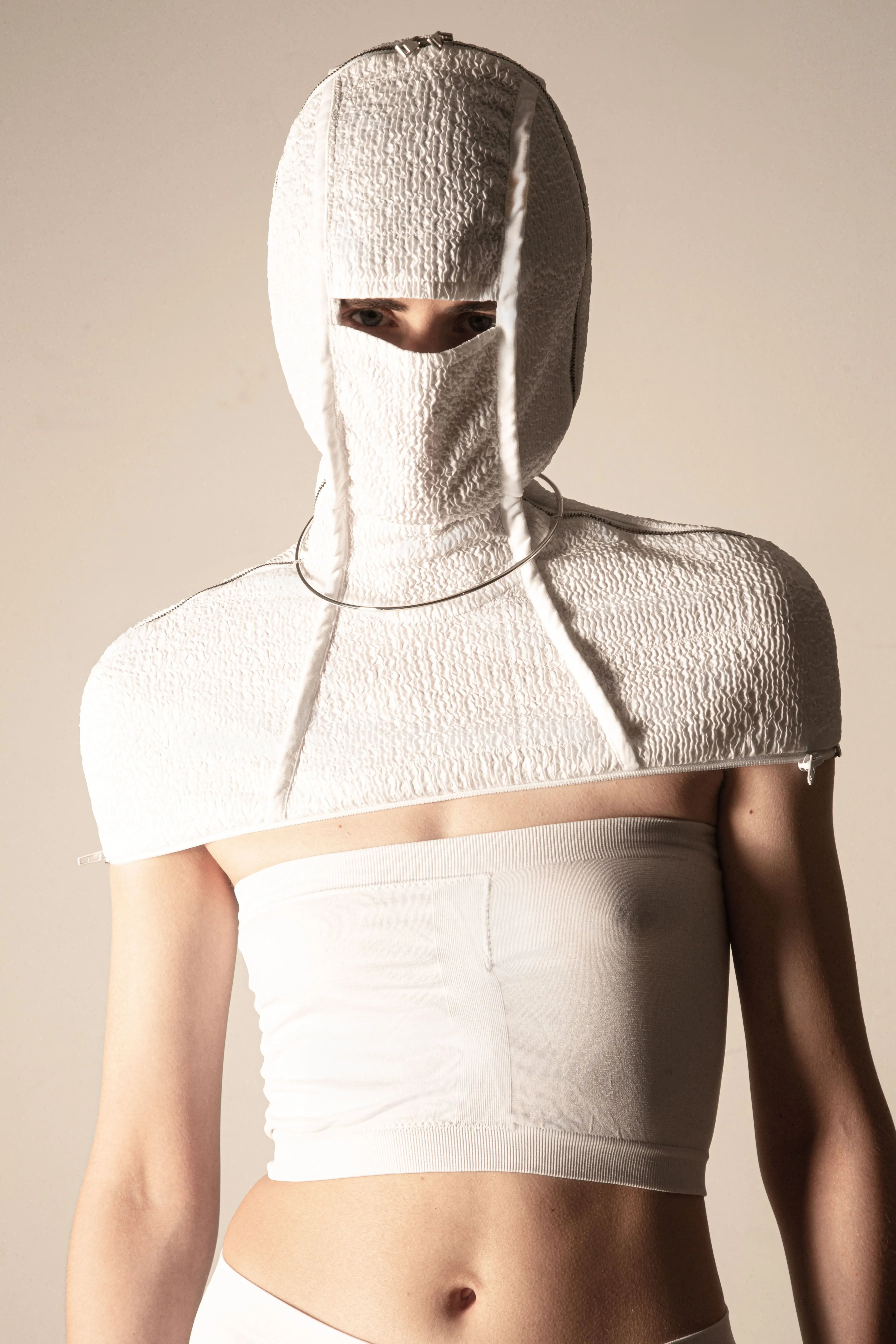 THESIS 3-way transforming piece: dress/hood