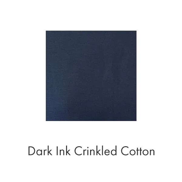 Underpinning in Ink Crinkled Cotton