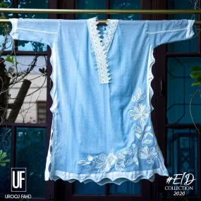 Urooj Atelier - Ice Blue Box Tunic - 1 PC