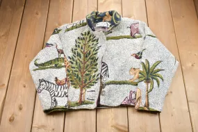 Vintage 1990s Kokopelli African Graphic Jacket