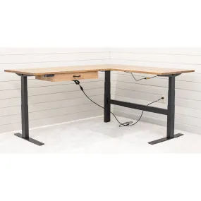 Weston L Shaped Adjustable Standing Desk