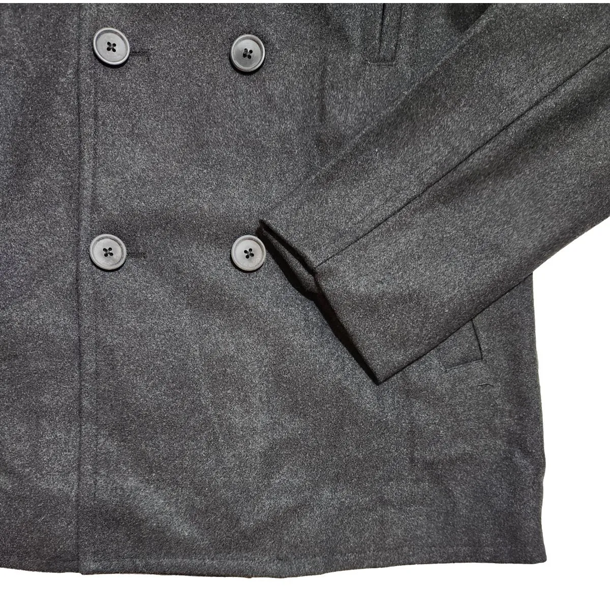 Wool Peacoat Charcoal